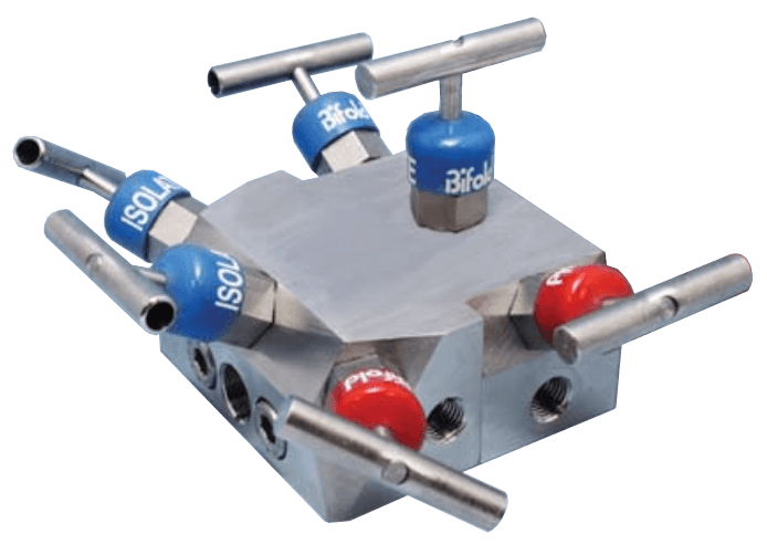 Bifold Double Block & Bleed Two Station Manifold, NV06